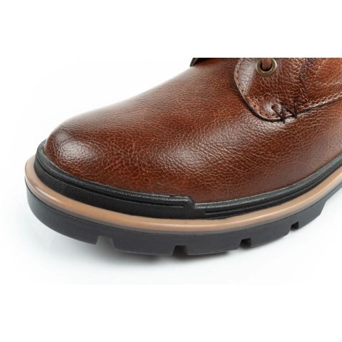 Wrangler Nevada buty męskie sztyblety trzewiki eleganckie modne sznurowane brązowe