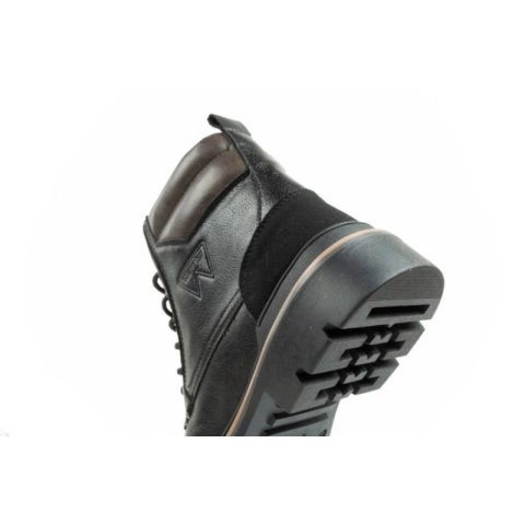 Wrangler Nevada buty męskie sztyblety trzewiki eleganckie modne sznurowane czarne