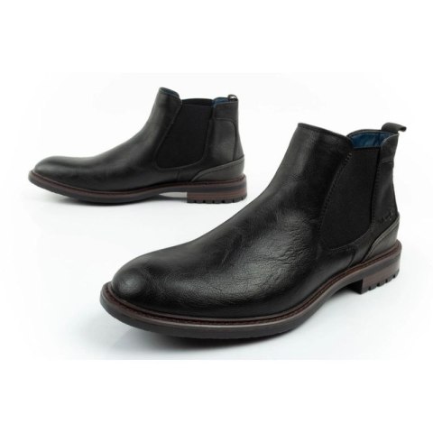 Wrangler Randy buty męskie sztyblety botki eleganckie modne wsuwane czarne