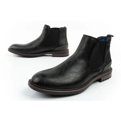 Wrangler Randy buty męskie sztyblety botki eleganckie modne wsuwane czarne