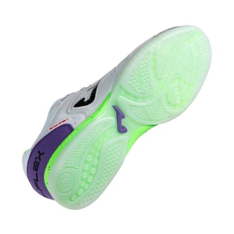 Buty piłkarskie Joma Top Flex 2505 Indoor biało-fioletowe TOPW2505IN