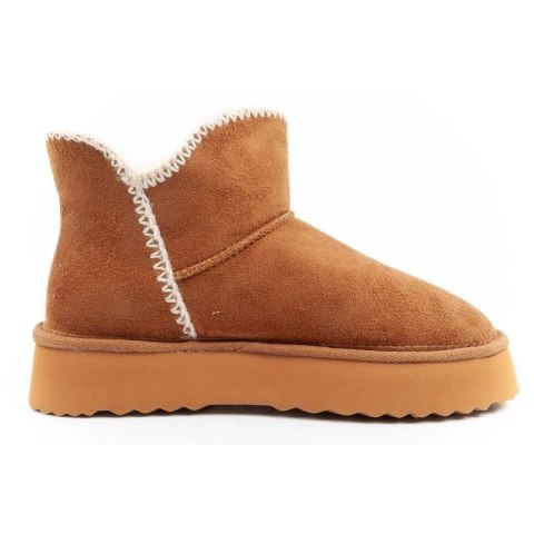 Wrangler Elsa buty zimowe botki za kostkę ocieplane wygodne modne brązowe