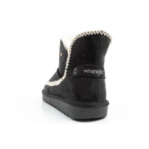Wrangler Elsa buty zimowe botki za kostkę ocieplane wygodne modne czarne