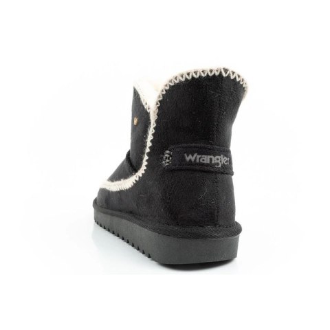 Wrangler Elsa buty zimowe botki za kostkę ocieplane wygodne modne czarne