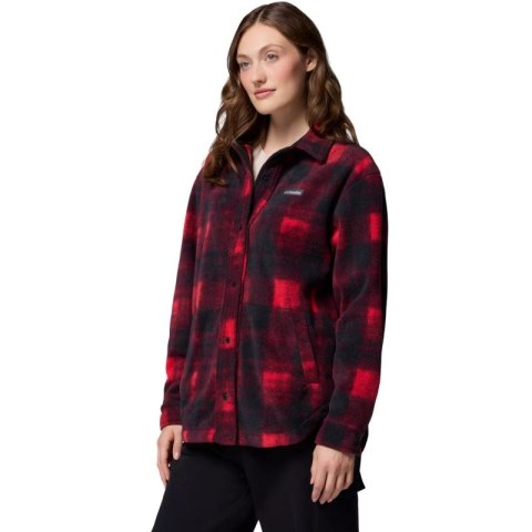 Columbia Benton Springs Fleece Shirt Jacket II 2085661613 Czerwone L
