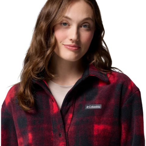 Columbia Benton Springs Fleece Shirt Jacket II 2085661613 Czerwone L
