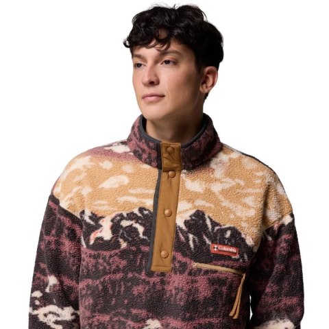Columbia Helvetia II Printed Half Snap Fleece 2098461225 Brązowe L