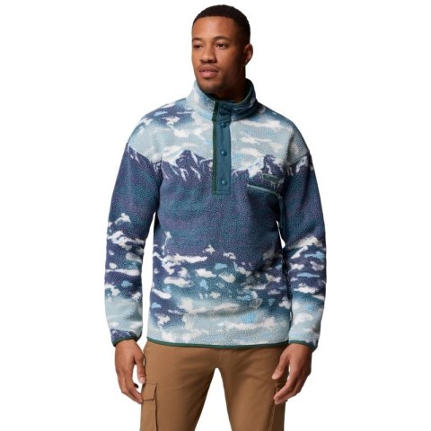 Columbia Helvetia II Printed Half Snap Fleece 2098461461 Niebieskie L