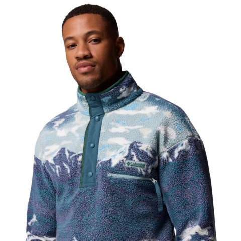 Columbia Helvetia II Printed Half Snap Fleece 2098461461 Niebieskie L