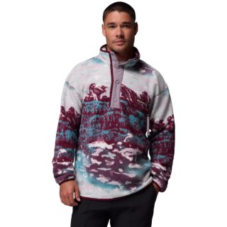 Columbia Helvetia II Printed Half Snap Fleece 2098461624 Bordowe L
