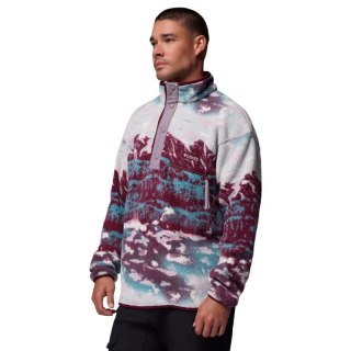 Columbia Helvetia II Printed Half Snap Fleece 2098461624 Bordowe L