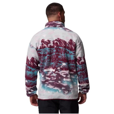 Columbia Helvetia II Printed Half Snap Fleece 2098461624 Bordowe L