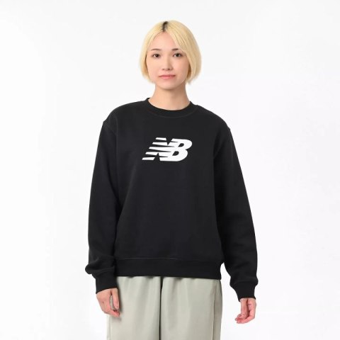 Bluza New Balance Sport Fleece Logo Crew Bk W WT43526BK
