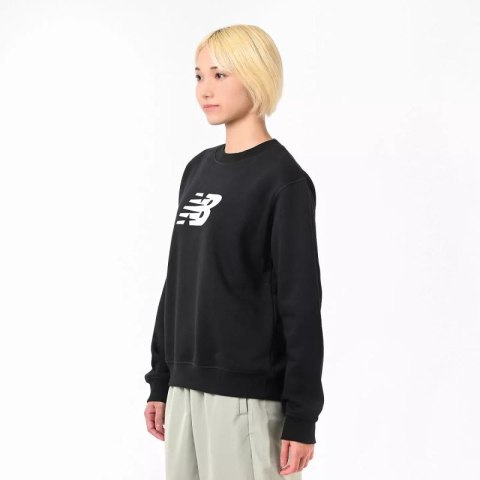 Bluza New Balance Sport Fleece Logo Crew Bk W WT43526BK