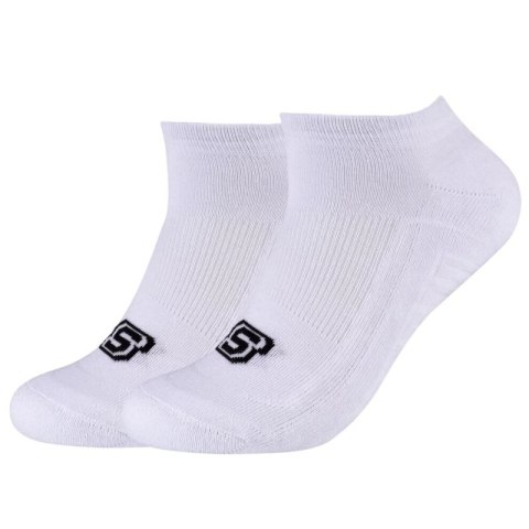 Skechers 2PPK Basic Cushioned Sneaker Socks SK43024-1000 Białe 39-42