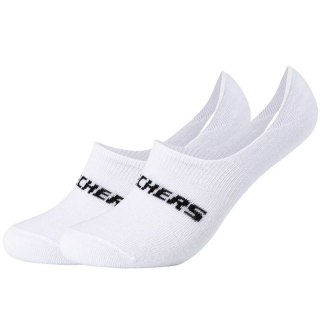 Skechers 2PPK Mesh Ventilation Footies Socks SK44008-1000 Białe 35-38