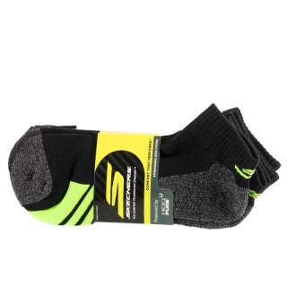 Skechers 3pk Mens 1/2 Terry Q-Black Socks S114981-HBLK Czarne 41-46