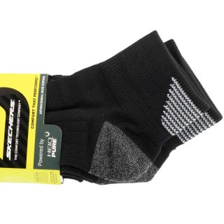 Skechers 3pk Mens 1/2 Terry Qtr Crew Socks S114662-HBLK Czarne 41-46