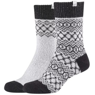 Skechers Casual Cozy Jacquard 2PPK Socks SK41047-9202 Szare 35-38