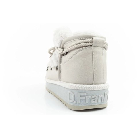 D.Franklin buty śniegowce damskie zimowe modne futerko ocieplane szare