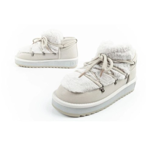 D.Franklin buty śniegowce damskie zimowe modne futerko ocieplane szare