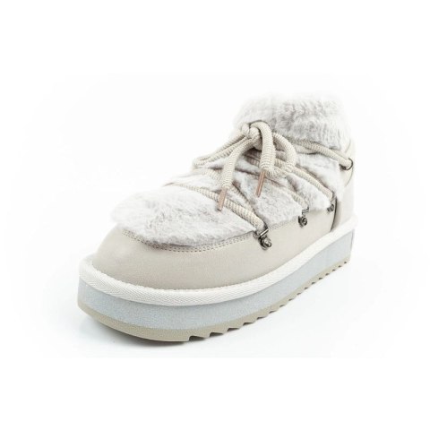 D.Franklin buty śniegowce damskie zimowe modne futerko ocieplane szare