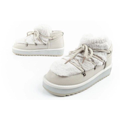 D.Franklin buty śniegowce damskie zimowe modne futerko ocieplane szare