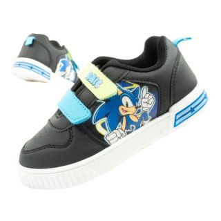Leomil Sonic buty sportowe dziecięce sneakersy lekkie na rzep czarne