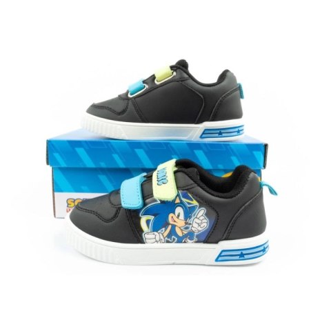 Leomil Sonic buty sportowe dziecięce sneakersy lekkie na rzep czarne