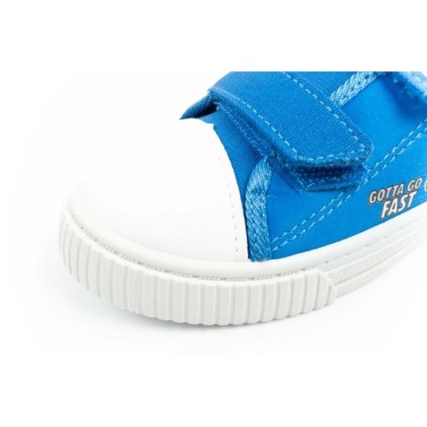 Leomil Sonic buty sportowe dziecięce tenisówki lekkie na rzep niebieskie czerwone
