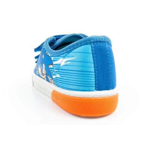 Leomil Sonic buty sportowe dziecięce tenisówki lekkie na rzep niebieskie czerwone