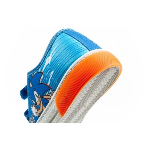 Leomil Sonic buty sportowe dziecięce tenisówki lekkie na rzep niebieskie czerwone