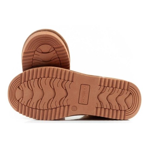 O'neill Tammy buty papcie botki damskie ocieplane wsuwane modne ciepłe brązowe