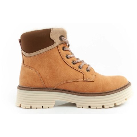 O'neill buty trapery zimowe damskie botki za kostkę ocieplane modne brązowe