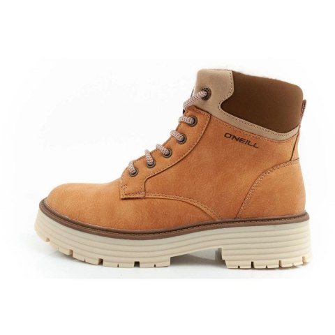 O'neill buty trapery zimowe damskie botki za kostkę ocieplane modne brązowe