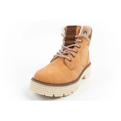 O'neill buty trapery zimowe damskie botki za kostkę ocieplane modne brązowe