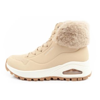 Skechers Uno Rugged buty sportowe damskie botki ocieplane zimowe brązowe