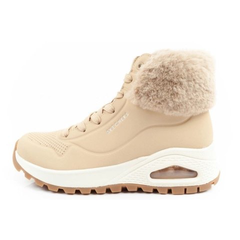 Skechers Uno Rugged buty sportowe damskie botki ocieplane zimowe brązowe