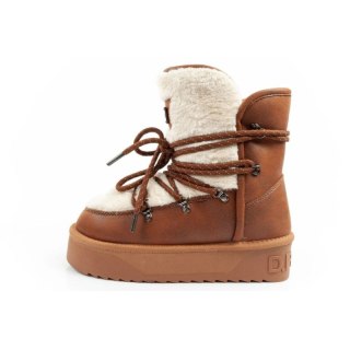 D.Franklin buty damskie zimowe ocieplane brązowe