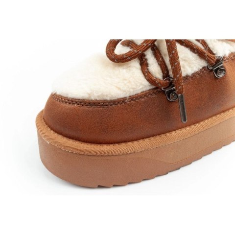 D.Franklin buty damskie zimowe ocieplane brązowe