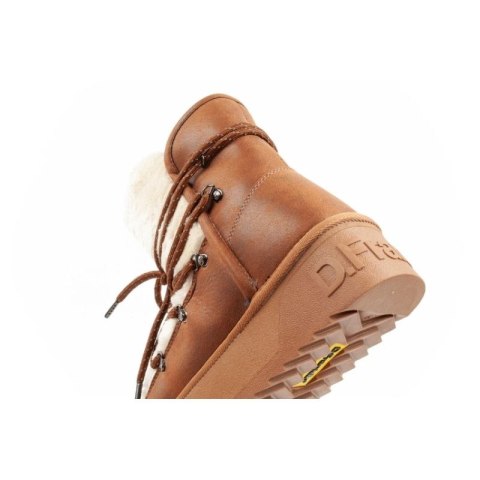 D.Franklin buty damskie zimowe ocieplane brązowe