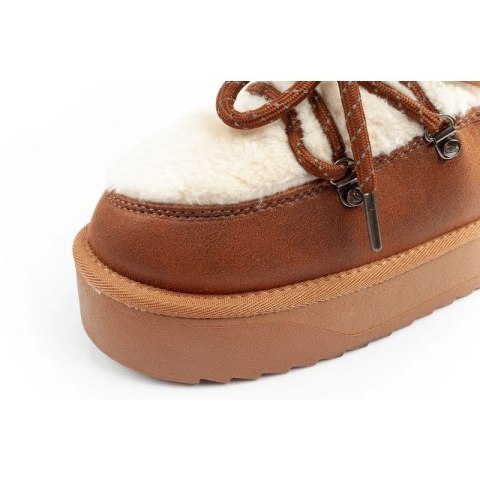D.Franklin buty damskie zimowe ocieplane brązowe