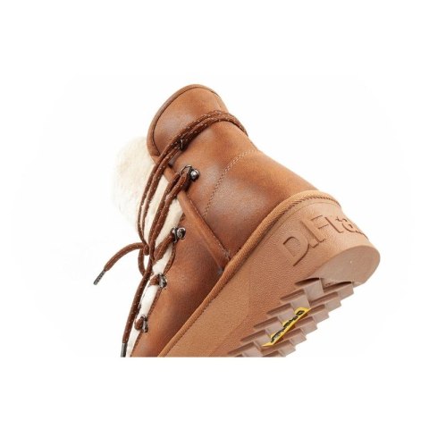 D.Franklin buty damskie zimowe ocieplane brązowe