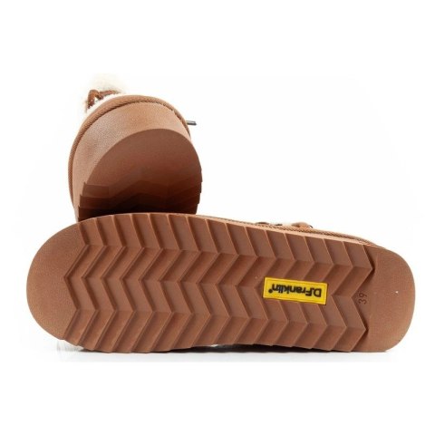 D.Franklin buty damskie zimowe ocieplane brązowe