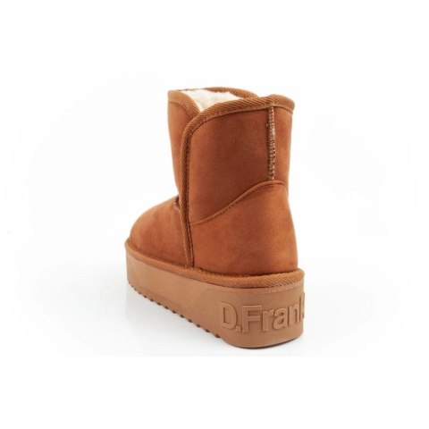 D.Franklin buty śniegowce damskie zimowe modne futerko ocieplane botki brązowe
