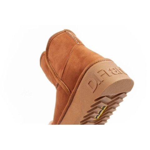 D.Franklin buty śniegowce damskie zimowe modne futerko ocieplane botki brązowe