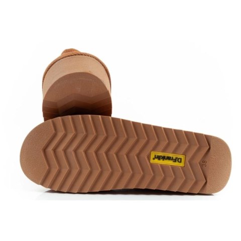 D.Franklin buty śniegowce damskie zimowe modne futerko ocieplane botki brązowe