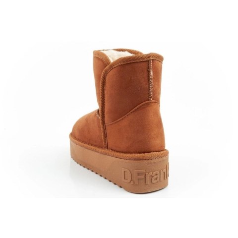 D.Franklin buty śniegowce damskie zimowe modne futerko ocieplane botki brązowe