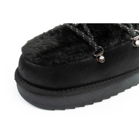 D.Franklin buty śniegowce damskie zimowe modne futerko ocieplane czarne