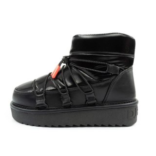 D.Franklin buty śniegowce damskie zimowe modne ocieplane botki czarne